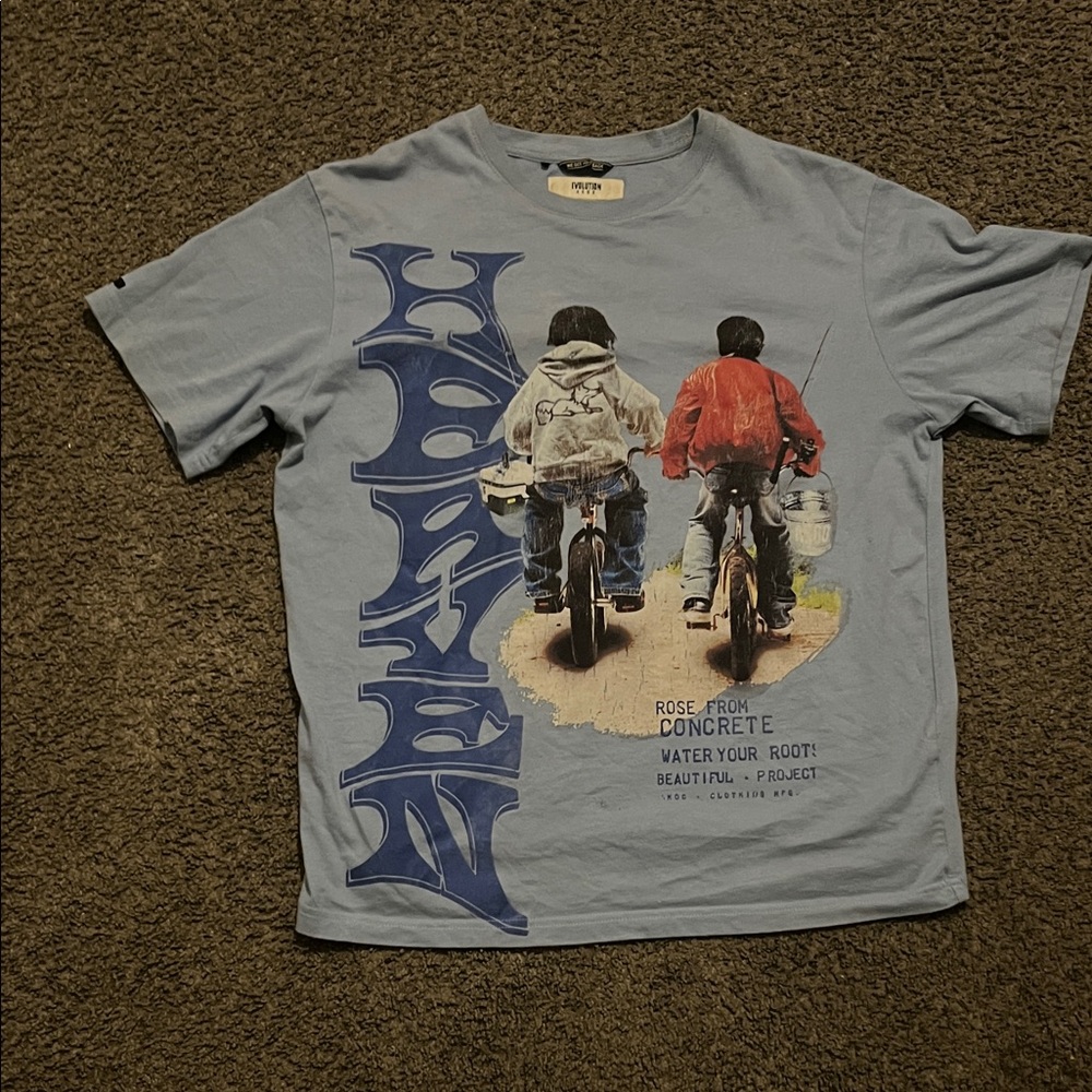 Akoo Blue and Red Kids Short Sleeve Tee